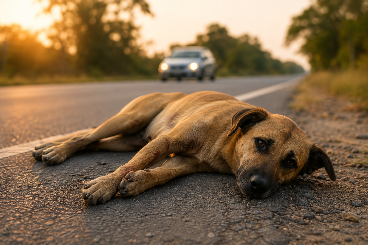 O que fazer ao encontrar um cachorro atropelado